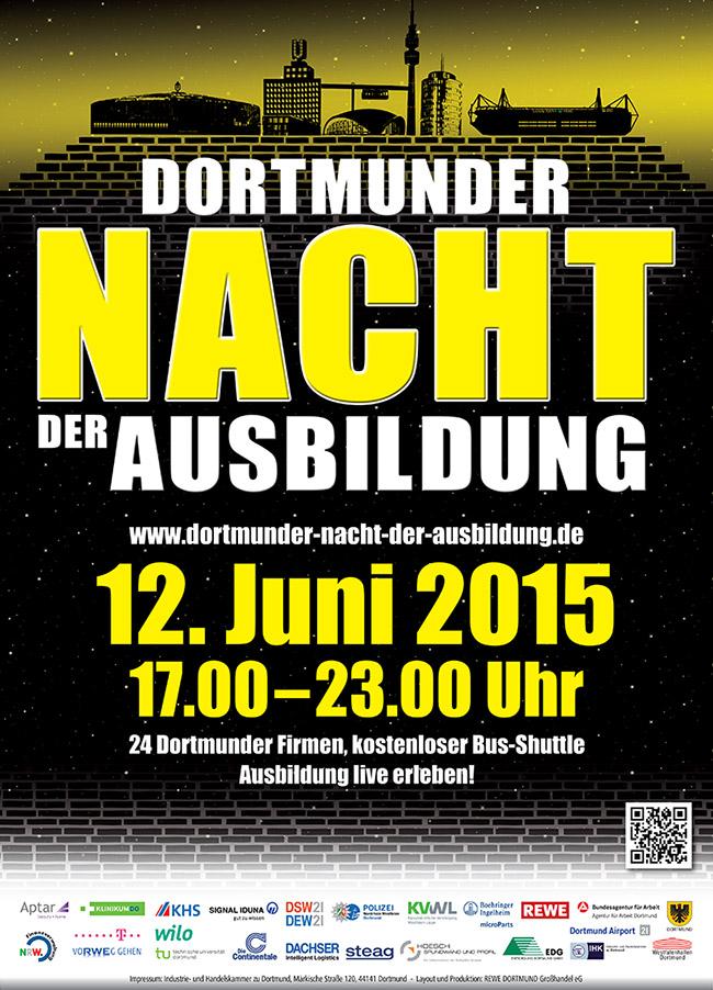 Aushang der
Dortmund Nacht der Ausbildung 2014