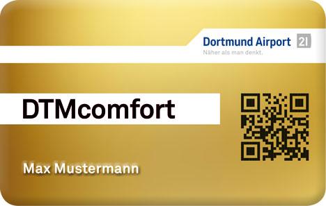 DTMcomfort: Die Kundenkarte des Dortmund Airport.