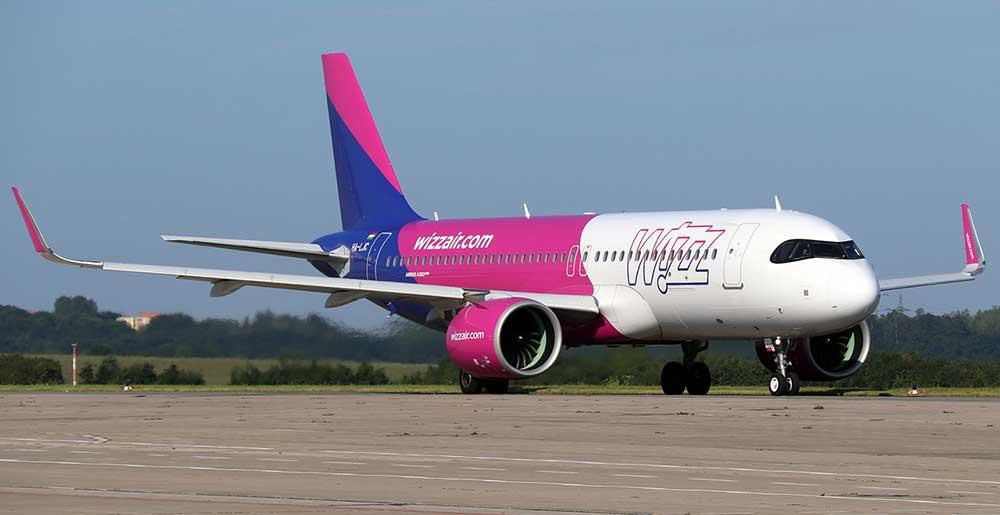 Wizz Air-Maschine am Dortmund Airport
