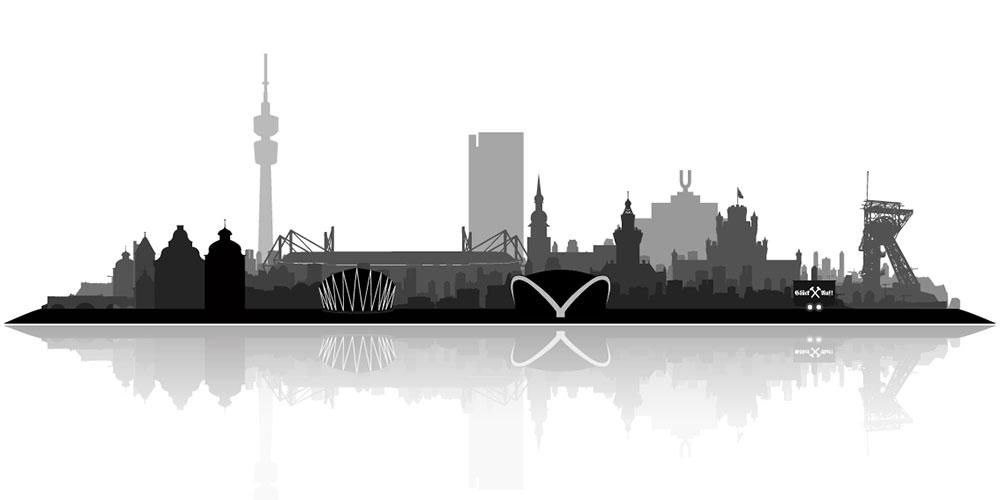 Skyline der Stadt Dortmund