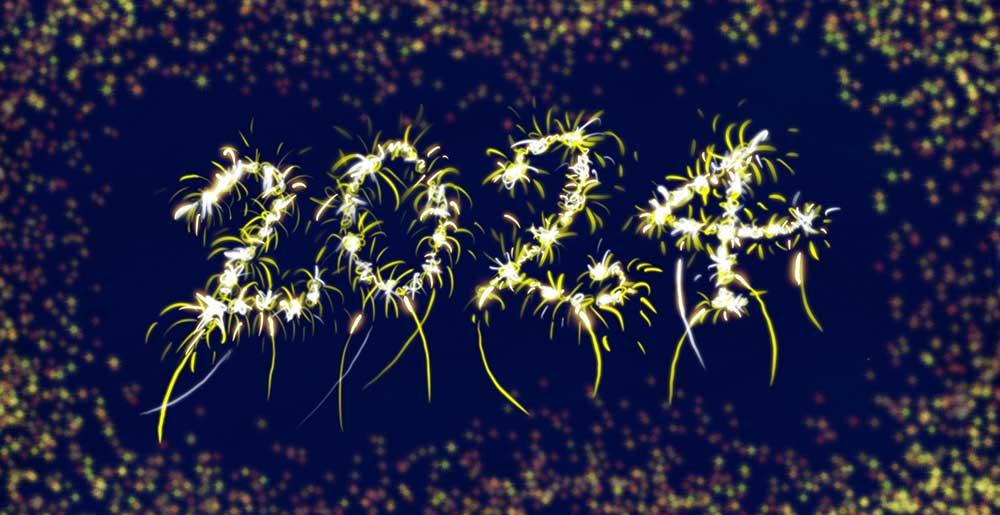 Illustriertes Feuerwerk 2024