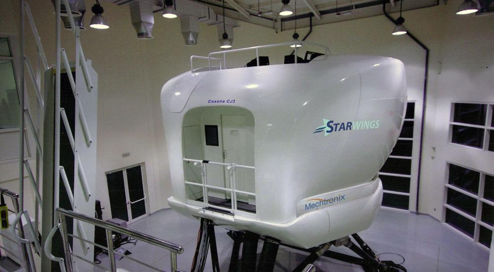 StarWings Flugsimulator amd Dortmund Airport
