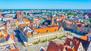 Zentraler Platz „Rynek“ in Breslau in Polen