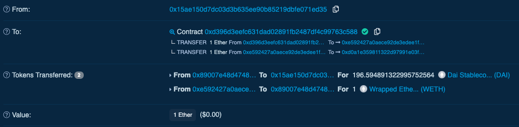 Buy with exact ETH