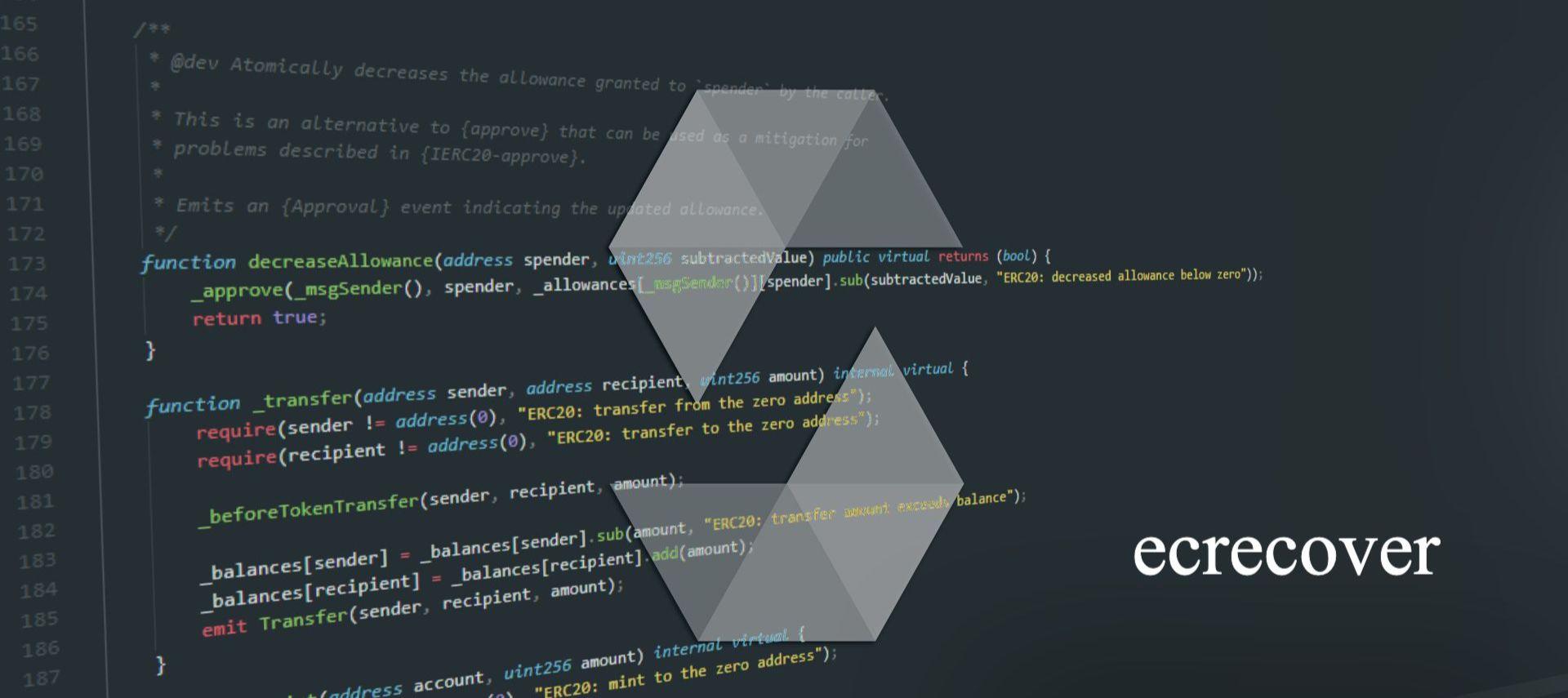 What is ecrecover in Solidity?