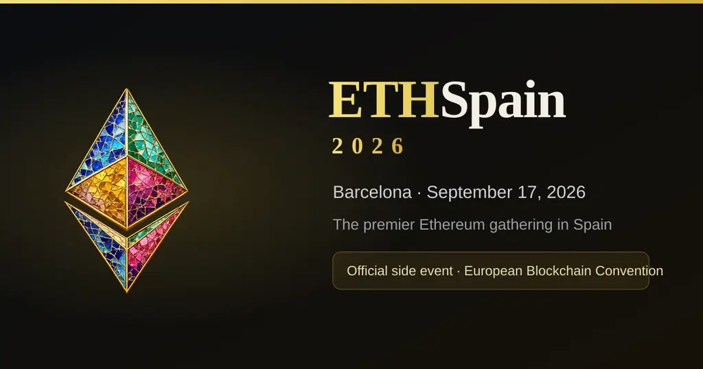 ETHSpain 2026 in Barcelona, September 17, 2026