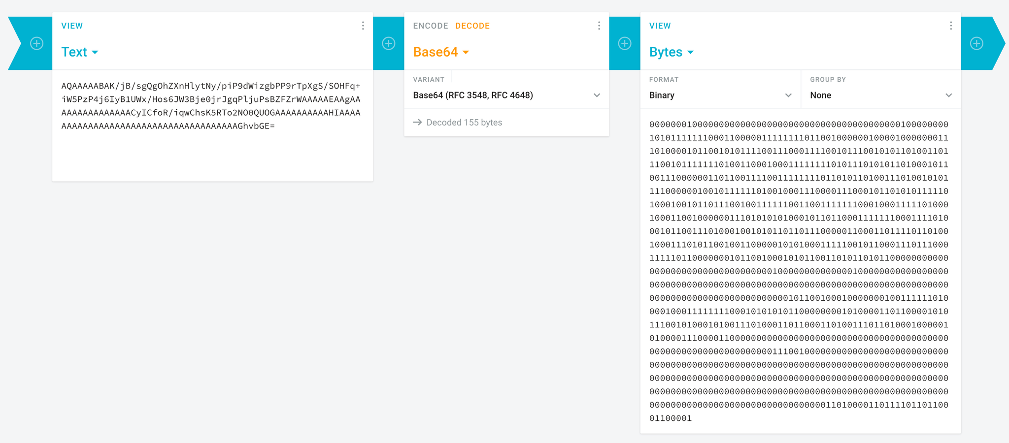 Base64 Binary Conversion