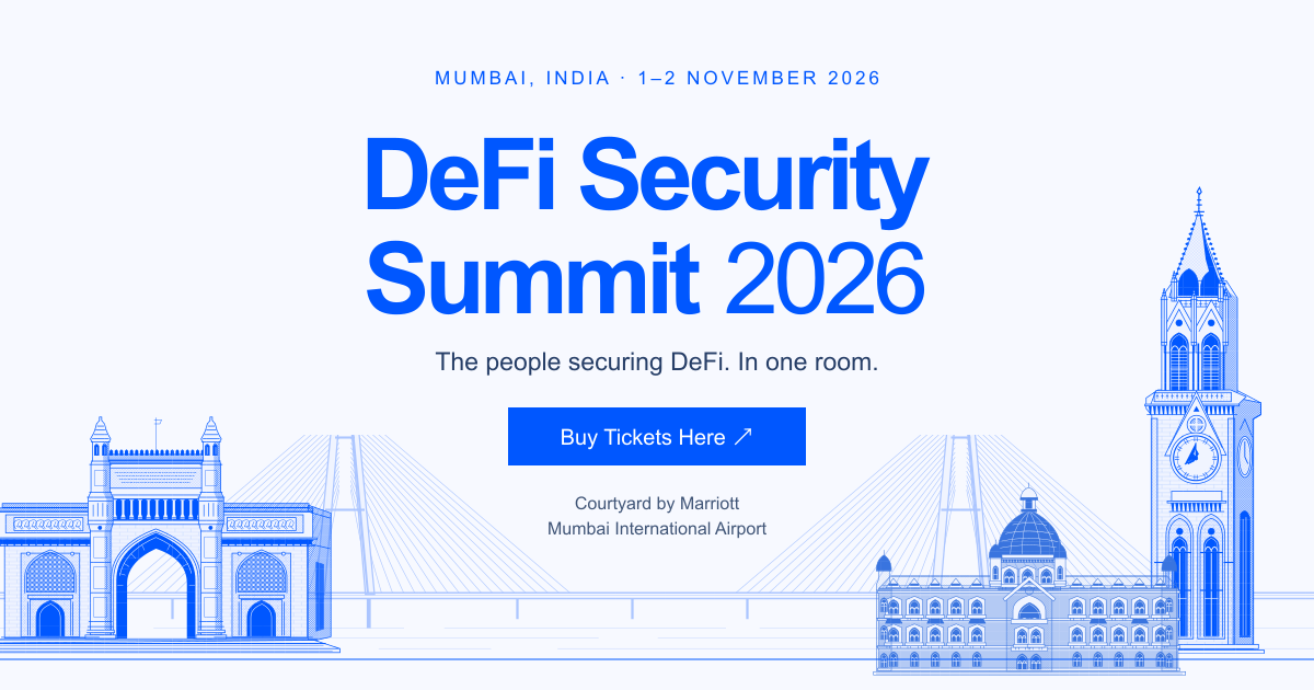 DeFi Security Summit 2026 artwork naming Mumbai, 1–2 November and Courtyard Marriott