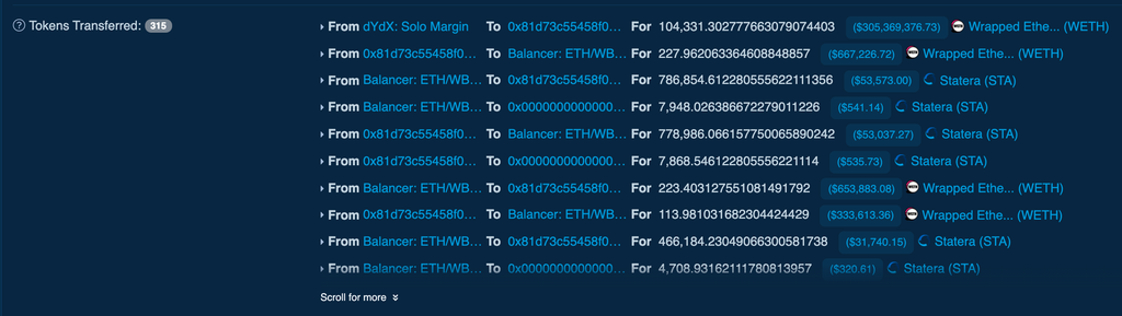 Balancer Hack on Etherscan