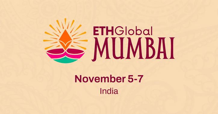 ETHGlobal Mumbai official artwork announcing November 5–7 in India.