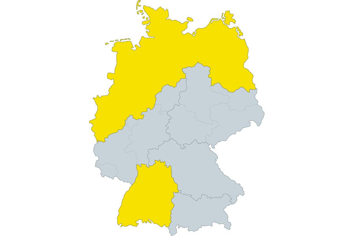 SAKRET Bausysteme Region in Deutschland