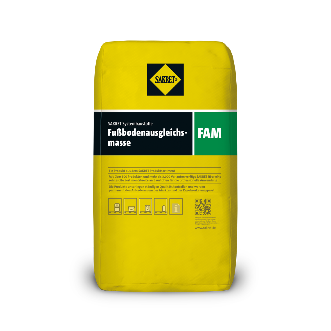 Abbildung SAKRET Fußbodenausgleichsmasse FAM