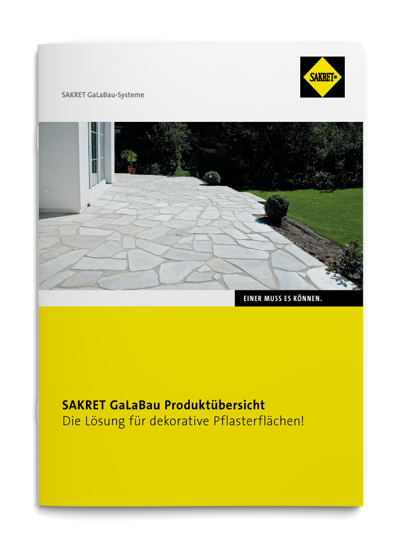 SAKRET Broschüren/ Flyer zum GaLaBau