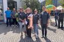 Foto der Preistragenden des ersten Platzes bei "Kaufleute meets Handwerk 3.0"