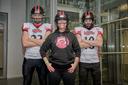 Footballspieler der Bayreuth Dragons beim American Football Summit 2.0 an der Uni Bayreuth