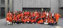 Gruppenbild beim Besuch des Drohnenherstellers DJI