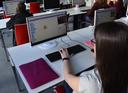 Foto aus dem Workshop Programmiere dein eigenes Videospiel beim Girls' Day 2025 an der Uni Bayreuth