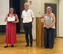Dr. Valerie Nur, Prof. Dr. Norbert Schröer, Pr. Dr. Angelika Poferl bei der Preisverleihung des Forschungspreises Ethnografie