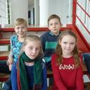 Vorne (von links): Lisa und Alexandra, hinten (von links): Tizian und Anselm