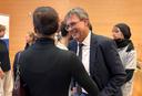 Thomas Weikert, Präsident des DOSB, bei der Vergabe des Klaus-Dieter-Wolff-Preises 2026 an der Uni Bayreuth.