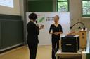 Foto von Prof. Dr. Maren Urner bei ihrem Vortrag im Rahmen der Nachhaltigkeitswoche der Uni Bayreuth