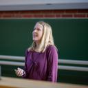 Anne Leucht bei ihrem Vortrag am Tag der Mathematik an der Uni Bayreuth