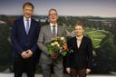 Foto nach der Wiederwahl von Universitätspräsident Stefan Leible