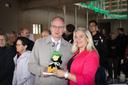 Universitätspräsident Prof. Dr. Stefan Leible und Bayerns Staatsministerin für Europaangelegenheiten und Internationales, Melanie Huml MdL.