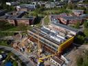 eine Baustelle von oben
