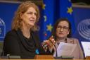 Susan Arndt im EU-Parlement