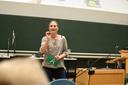 Roundabout 600 children are enthusiastic about physics experiments in the Audimax