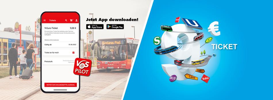 9 Euro Ticket im VOSpilot erhältlich