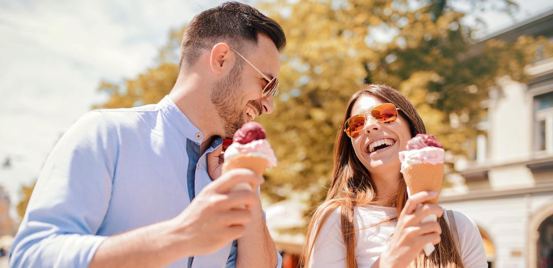 Gemeinsam Eis essen