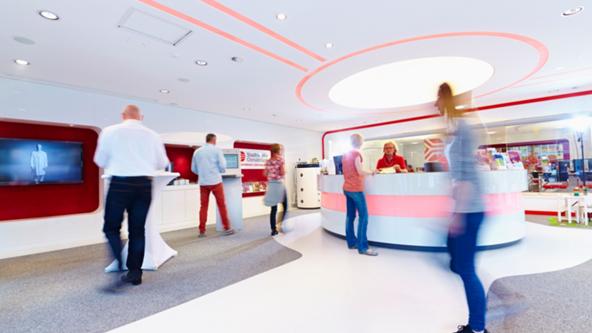Eingangsbereich des Servicezentrums am Nikolaiort in Osnabrück