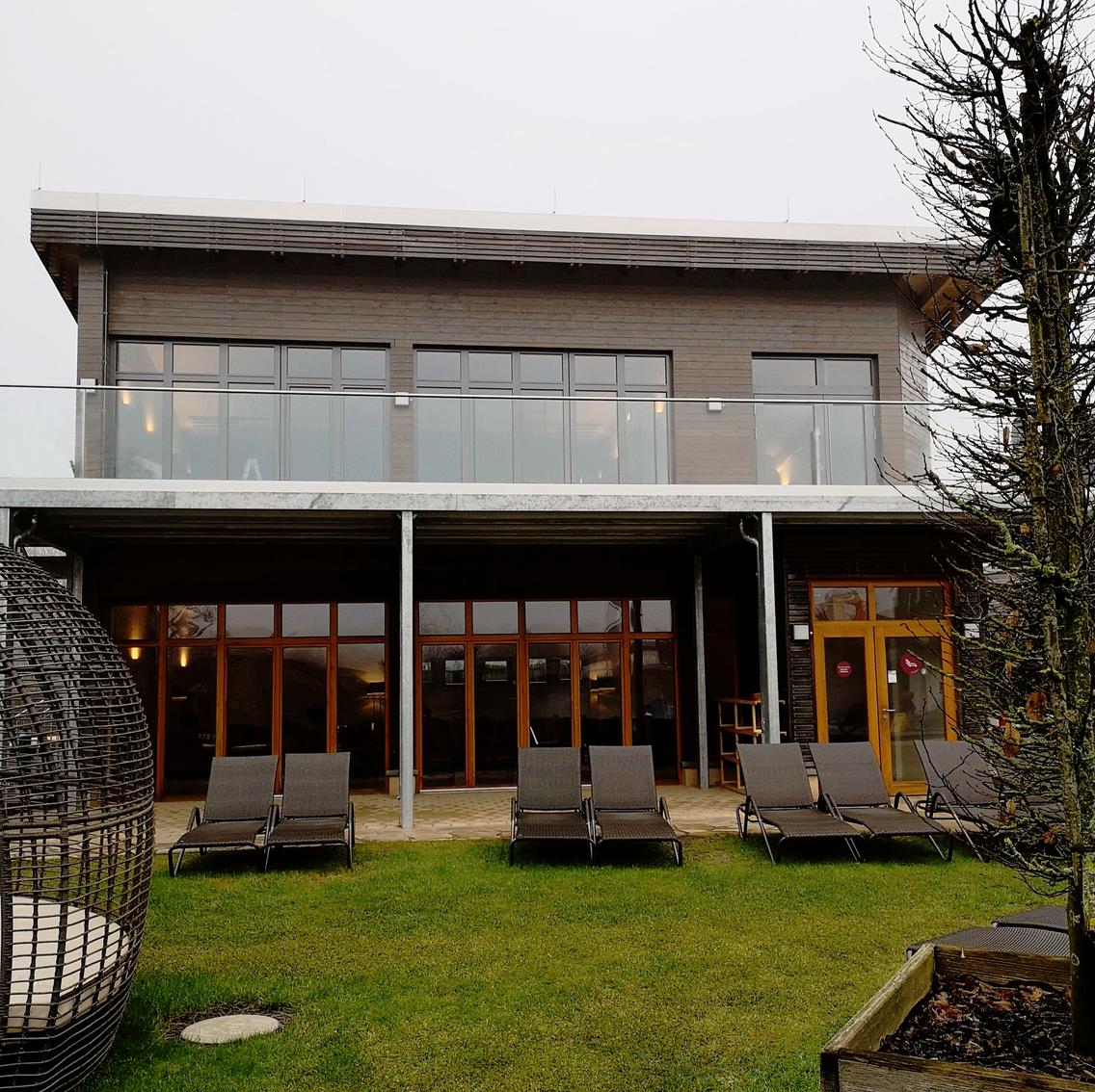 Das Ruhehaus "Lepotalo" im Saunagarten