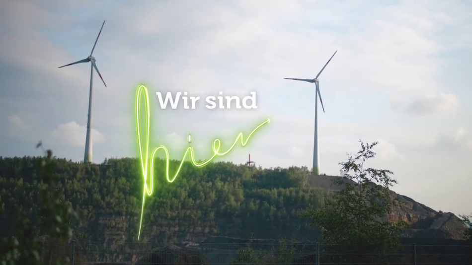 Wir sind hier - grünes Licht Windpark Piesberg