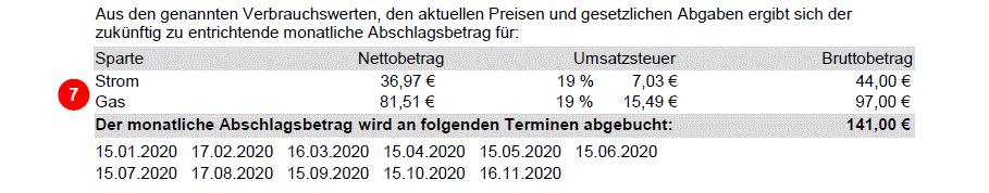 Erläuterung der Rechnung der Stadtwerke Osnabrück