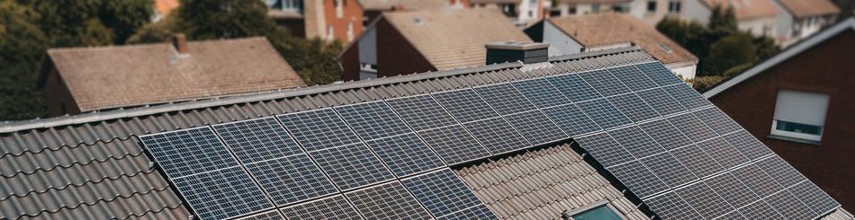 Solaranlage auf Häuserdach