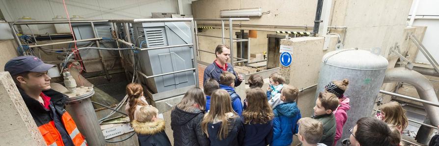 Schülführung im Klärwerk Hellern