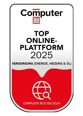 Siegel 'Top Online Plattform 2025' von ComputerBild