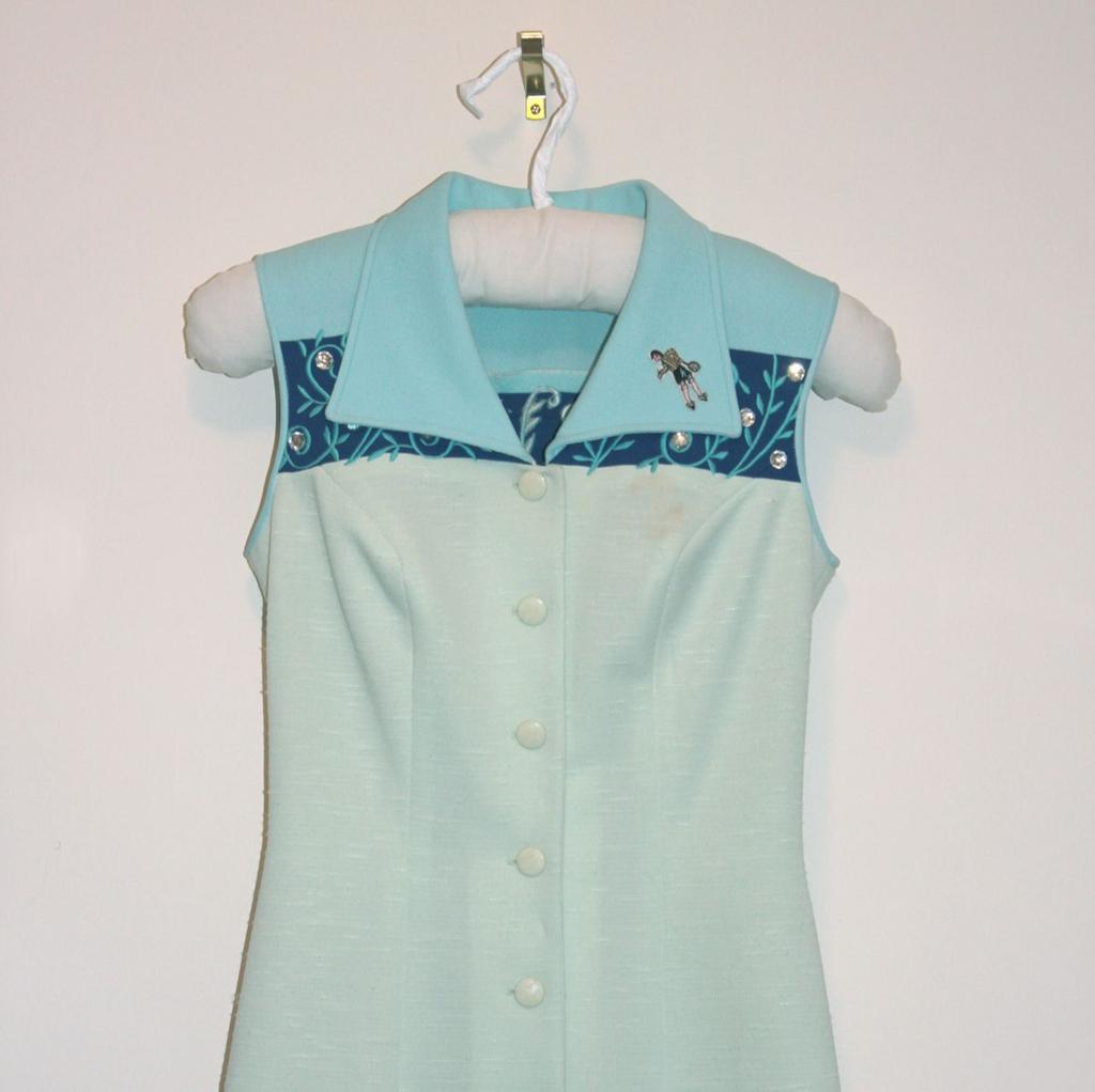 Reproduction of a Ted Tinling designed dress worn by Billie Jean King in the match /Gift of the Estate of Ted Tinling
