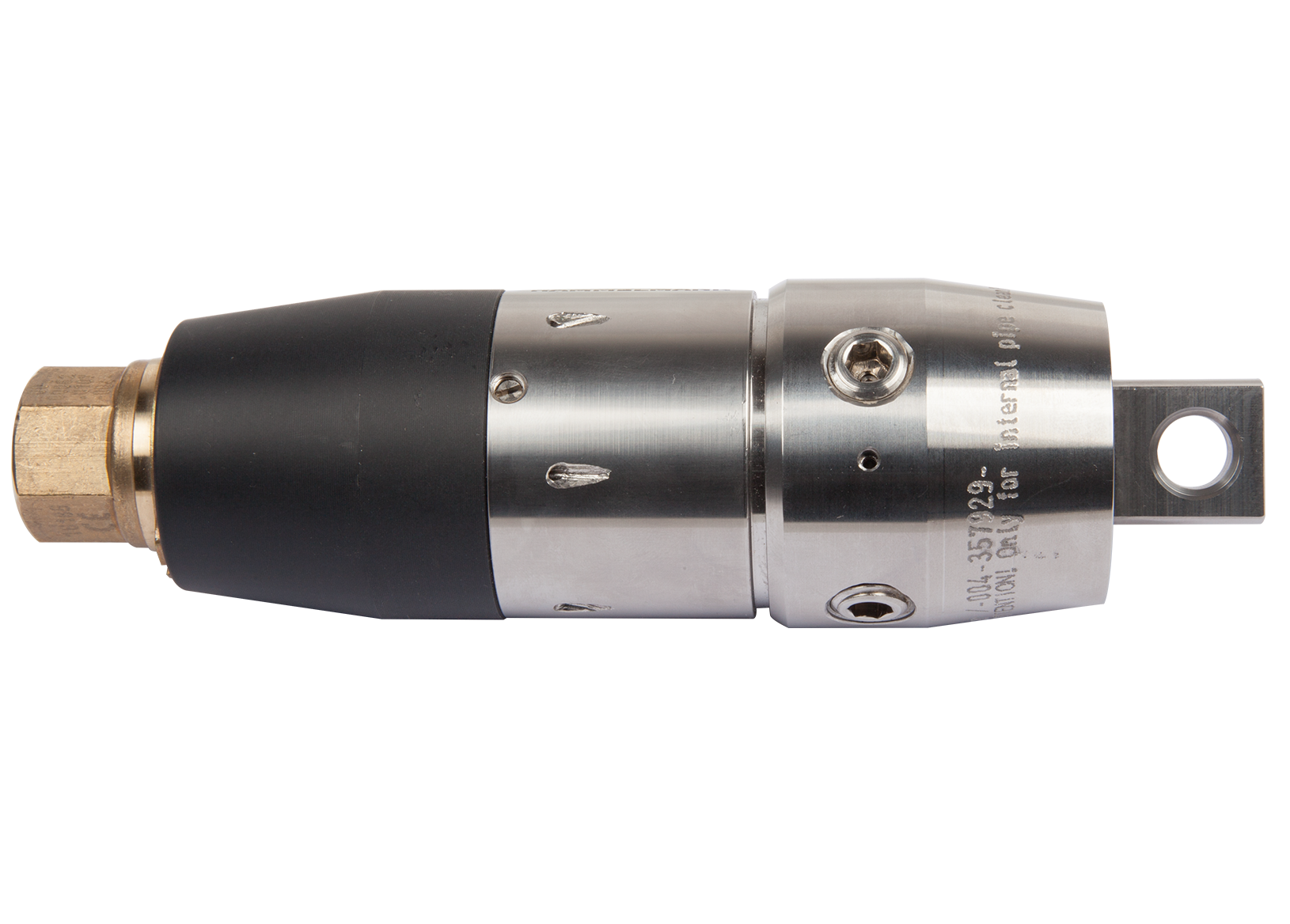 Rotordüsen-Ø: 53 mm Länge: 186 mm Max. Betriebsdruck: 1000 bar Max. Volumenstrom: 60 l/min Düsen: 4x radial Anschlussgewinde: G 3/8 innen