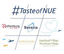 Grafik mir #TasteofNUE und den Logos der Partnern.