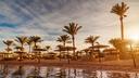 Palmen am Strand in Hurghada