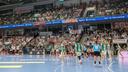 Bande Airport Nürnberg bei Spiel von HC Erlangen