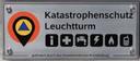 Alternative Bildbeschreibung von der Bildressource wird verwendet: Schild Katastrophenschutz Leuchtturm