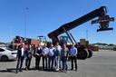 Delegation Franken zu Besuch im Hafen dem Güterverkehrszentrum Schönefelder Kreuz