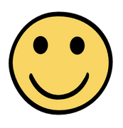 Die Abbildung zeigt einen lächelnden, gelben Smiley.