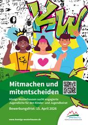 Plakat für die Bewerbung zum Kinder- und Jugendbeirat