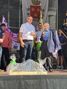 Altstadtfest in Hückeswagen -  Altbürgermeister Manfred Vetter spricht